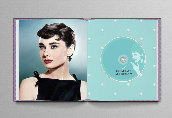 Page with movie CD - Audrey