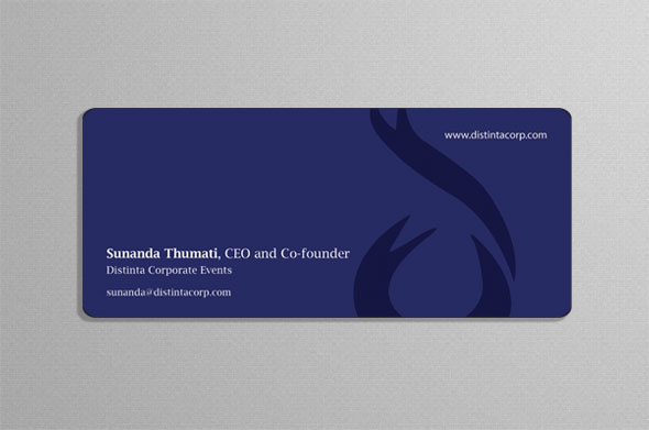Business card back - Distinta Corporate Events